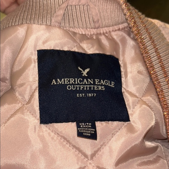 American Eagle Outfitters Pink Bomber Jacket - Picture 4 of 5